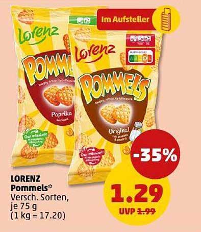 Lorenz Pommes - Verschiedene Sorten, je 75 g