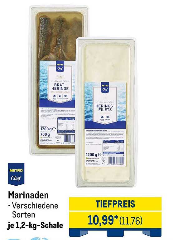 Marinaden - Verschiedene Sorten je 1,2-kg-Schale