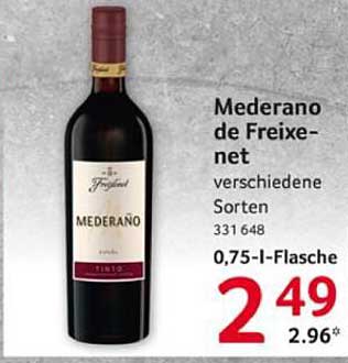 Mederano de Freixenet - verschiedene Sorten 0,75-L-Flasche