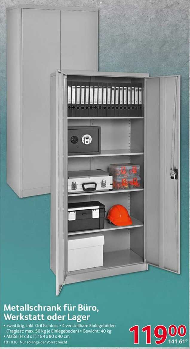 Metallschrank für Büro, Werkstatt oder Lager