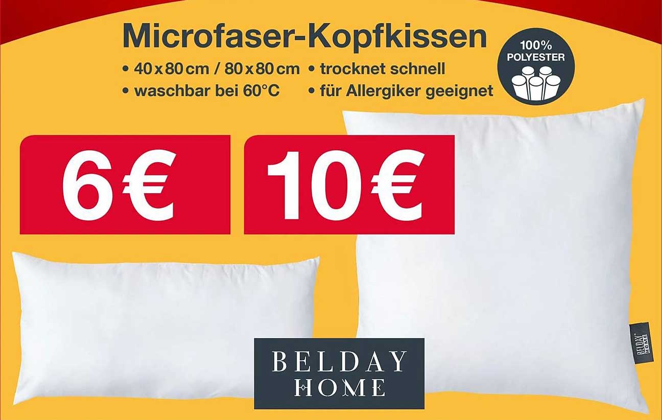 Microfaser-Kopfkissen