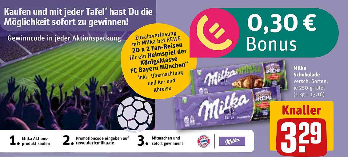 Milka Schokolade 250 g – verschiedene Sorten für nur 3,29 €