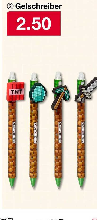 Minecraft Gelstifte im Set – Kreativität für kleine Abenteurer