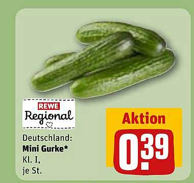 Mini Gurke - frisch und knackig nur für 0,39 €