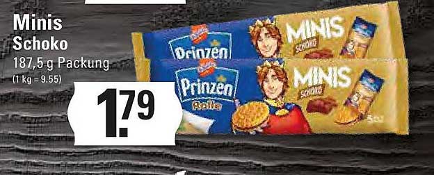 Minis Schoko 187,5 g Packung