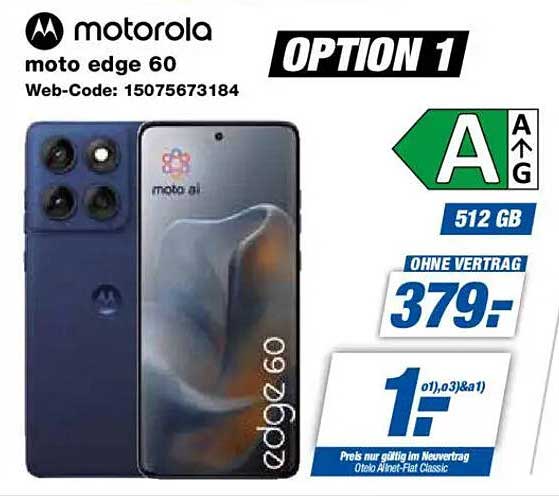 Motorola moto edge 60 mit 512 GB