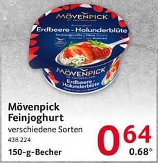 Mövenpick Feinjoghurt Erdbeere-Holunderblüte 150 g