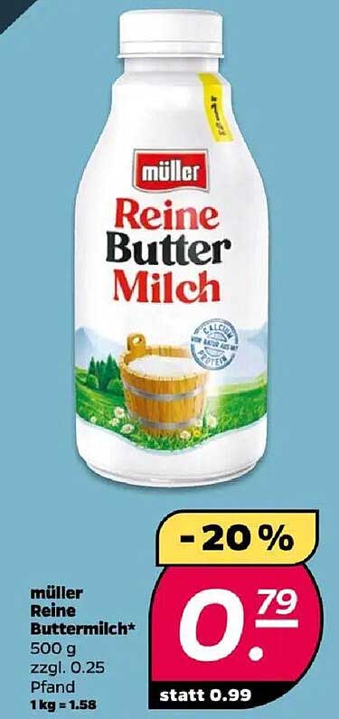 Müller Reine Buttermilch 500 g