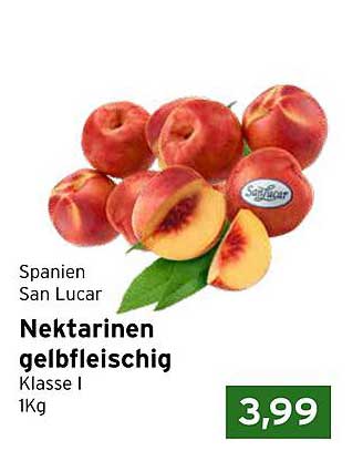 Nektarinen gelbfleischig Klasse I 1Kg