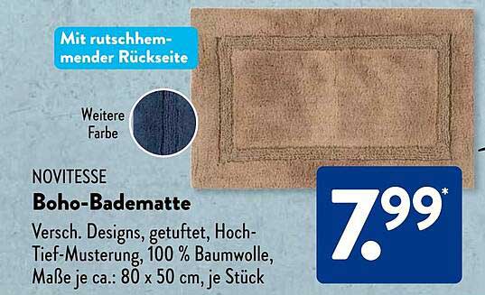 NOVITESSE Boho-Badematte