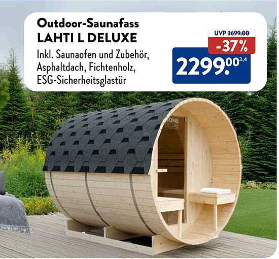 Outdoor-Saunafass LAHTI L DELUXE