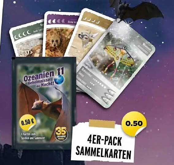 Ozeanien 11 - Geheimnisse der Nacht: 4er-Pack Sammelkarten