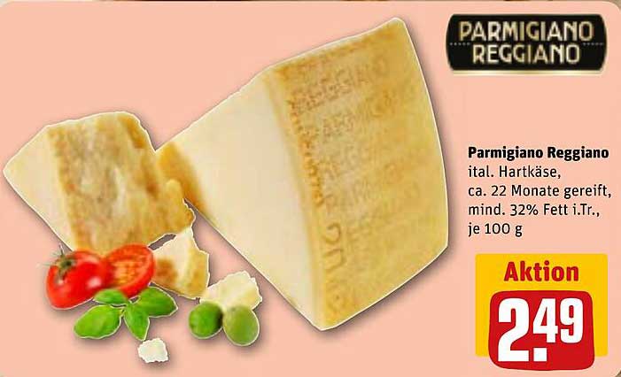 Parmigiano Reggiano - Italienischer Hartkäse (22 Monate gereift)