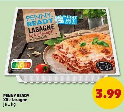 PENNY READY XXL-Lasagne alla Bolognese je 1 kg
