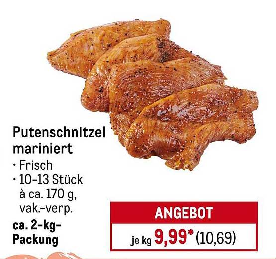Putenschnitzel mariniert