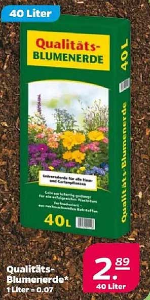 Qualitäts-Blumenerde 40 Liter
