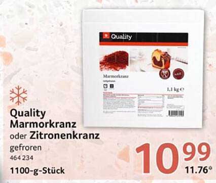Quality Marmorkranz oder Zitronenkranz gefroren 1100-g-Stück