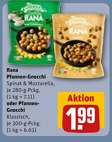 Rana Pfannen-Gnocchi Spinat & Mozzarella oder Pfannen-Gnocchi Klassisch