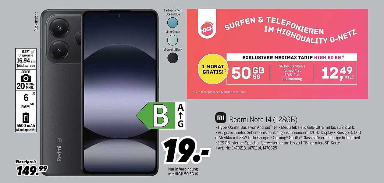 Redmi Note 14 (128GB)