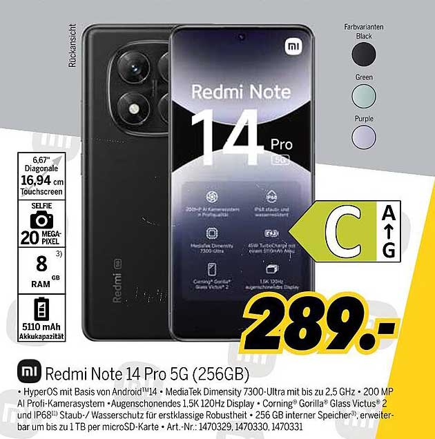 Redmi Note 14 Pro 5G (256GB)