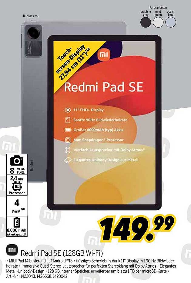 Redmi Pad SE (128GB Wi-Fi)