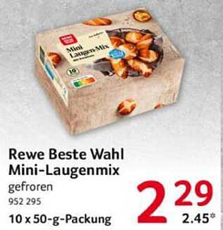 Rewe Beste Wahl Mini-Laugenmix 10 x 50-g-Packung