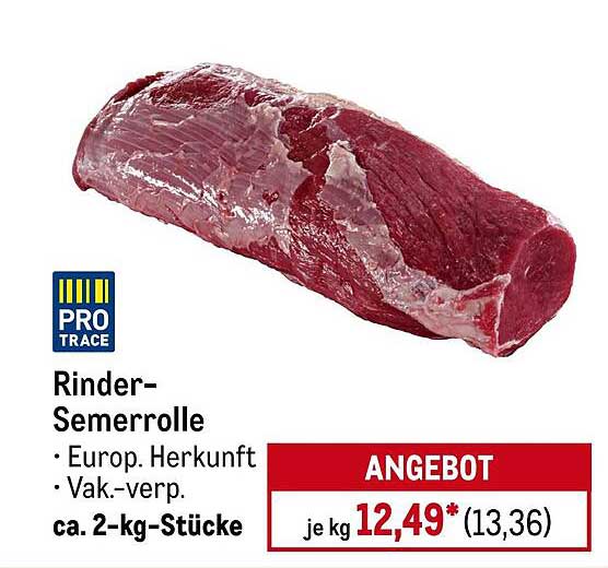 Rinder-Semarrolle - Europ. Herkunft, vakuumverpackt, ca. 2-kg-Stücke