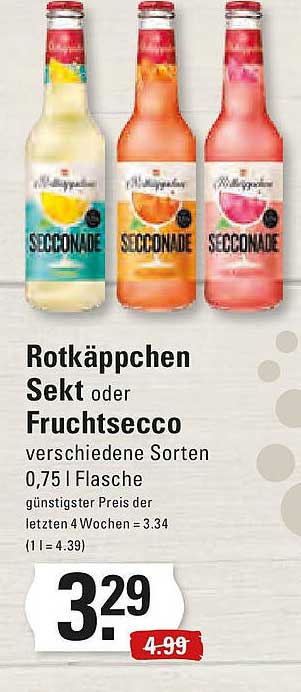 Rotkäppchen Sekt oder Fruchtsecco - verschiedene Sorten 0,75 l Flasche