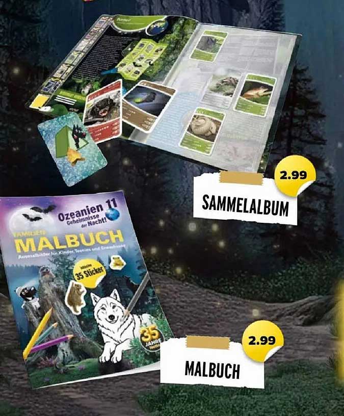 Sammelalbum und Malbuch