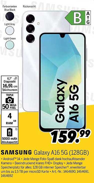 SAMSUNG Galaxy A16 5G (128GB)