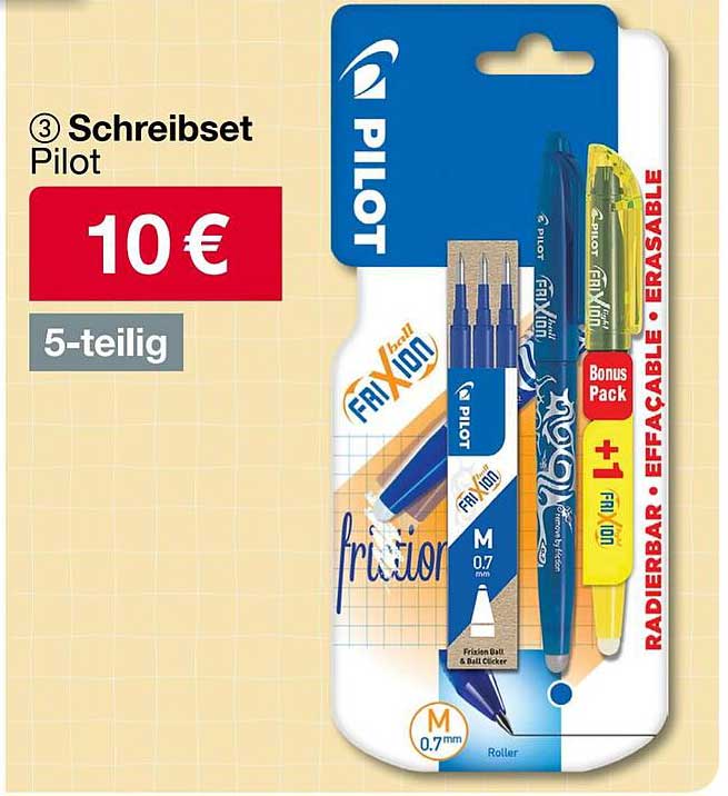 Schreibset Pilot 5-teilig