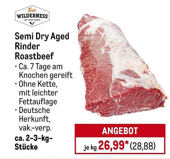 Semi Dry Aged Rinder Roastbeef