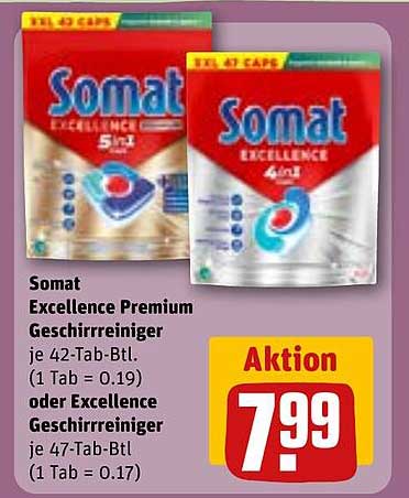 Somat Excellence Premium Geschirrreiniger 42 Tab.