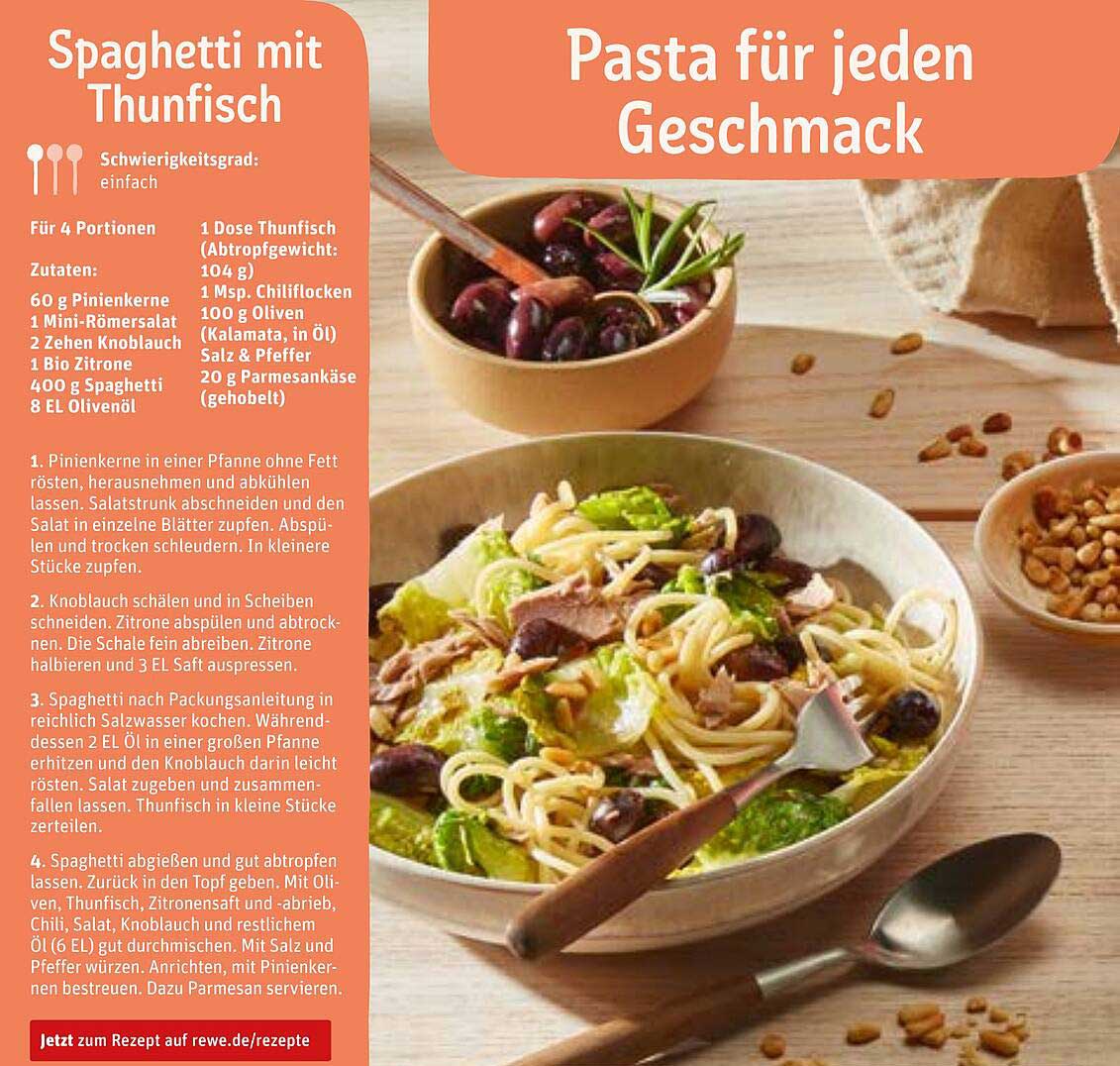 Spaghetti mit Thunfisch