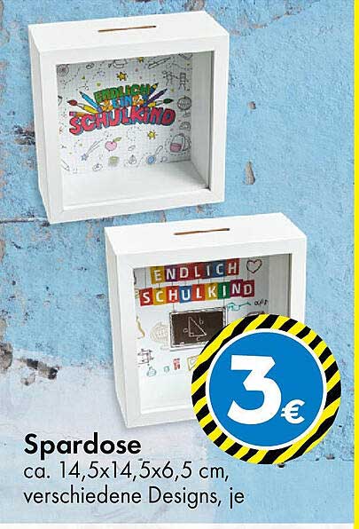Spardose - endlich Schulkind