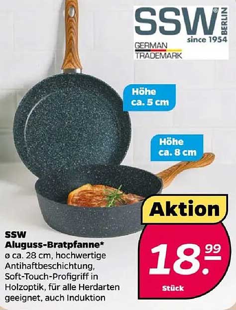 SSW Aluguss-Bratpfanne Ø ca. 28 cm