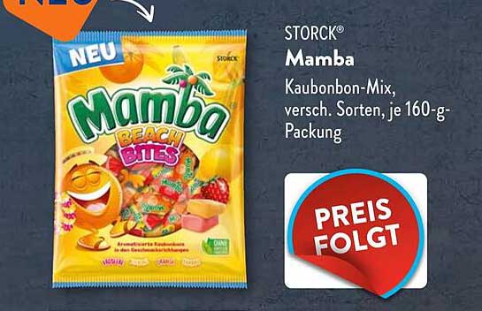 STORCK® Mamba Kaubonbon-Mix, versch. Sorten, je 160-g-Packung
