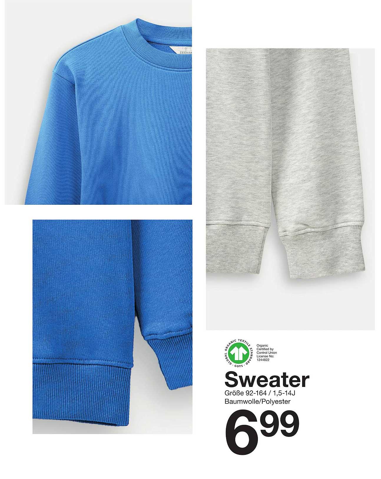 Sweater in verschiedenen Farben - Größe 92-164 / 1,5-14 Jahre