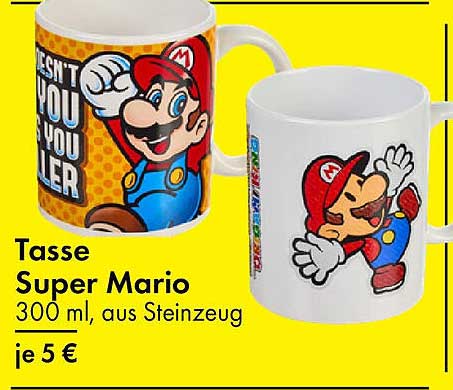 Tasse Super Mario 300 ml, aus Steinzeug je 5 €