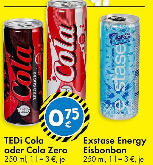 TEDi Cola oder Cola Zero – Erfrischender Genuss für jeden Tag