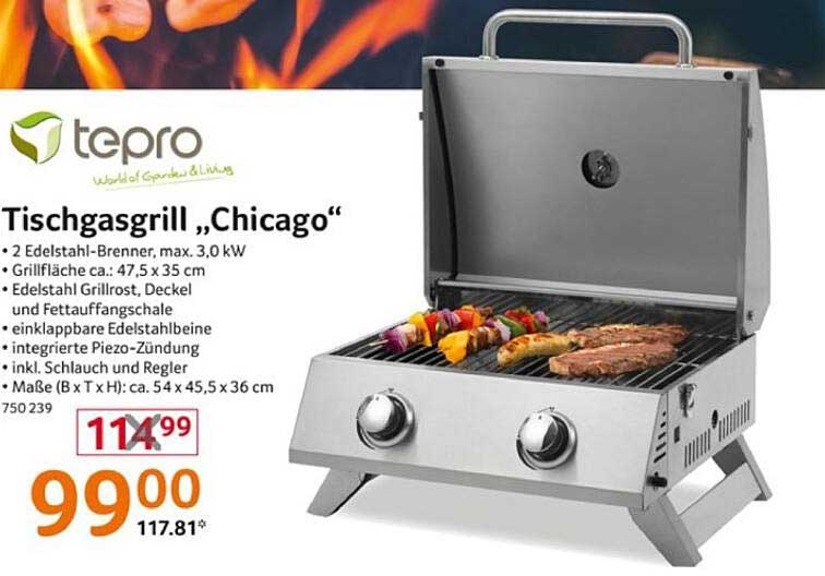 Tischgasgrill „Chicago“