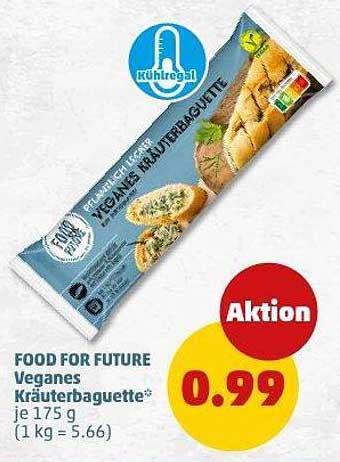 Veganes Kräuterbaguette von Food for Future