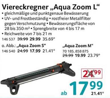 Viereckregner „Aqua Zoom L“