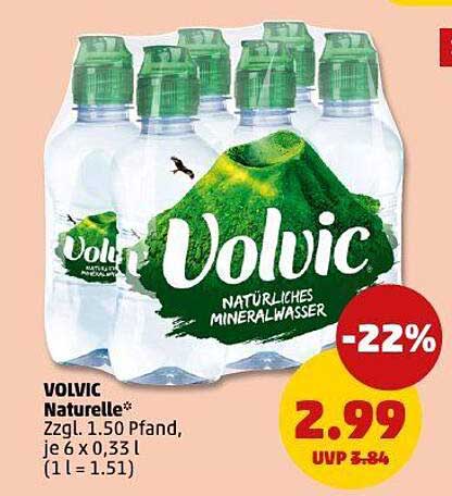 VOLVIC Naturelle - 6er Pack á 0,33 l