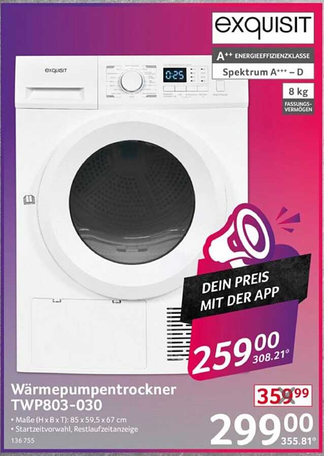 Wärmepumpentrockner TWP803-030