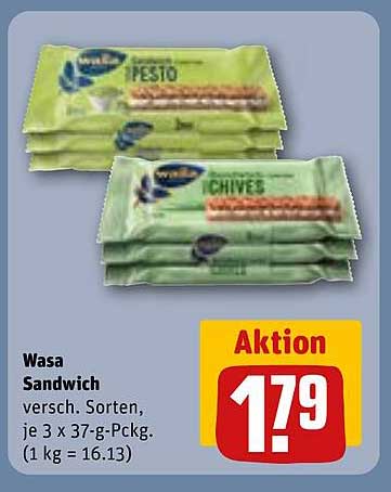 Wasa Sandwich – verschiedene Sorten