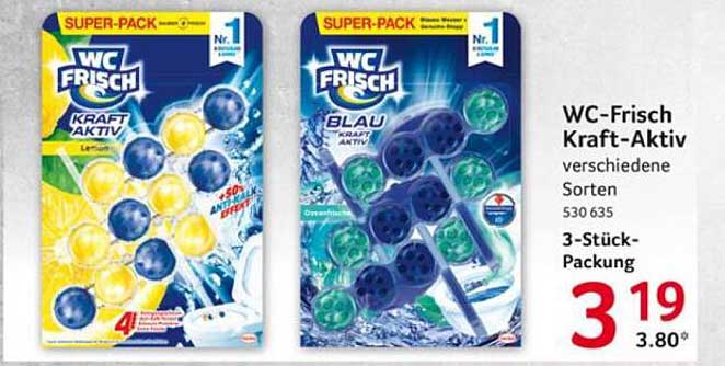 WC-Frisch Kraft-Aktiv 3-Stück-Packung