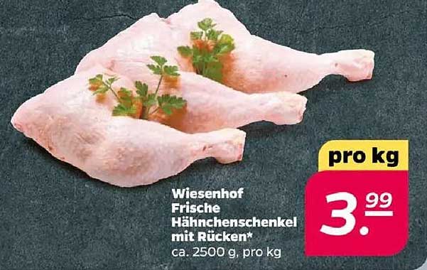 Wiesenhof Frische Hähnchenschenkel mit Rücken*