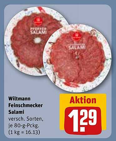 Wiltmann Feinschmecker Salami – Verschiedene Sorten in 80-g-Päckchen