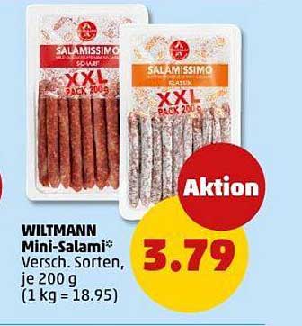 WILTMANN Mini-Salami, verschiedene Sorten, je 200 g